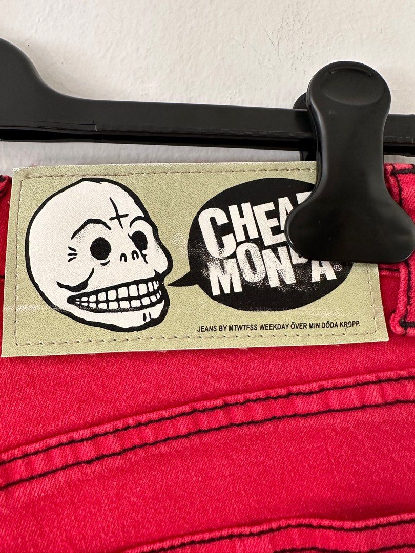 Cheap red jeans sale