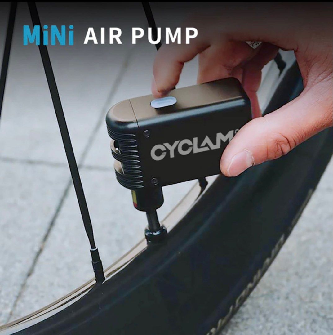 CYCLAMI HAUFIAHR Small Mini Plus Portable Pump for Bicycle Cordless Air Inflator Presta Schrader Valve Outdoor MTB Road Bike Accessories Ultra lightweight Free silicone case Sports Equipment Bicycles ...