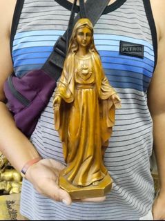DMVs - Virgin Mary Brass Statue