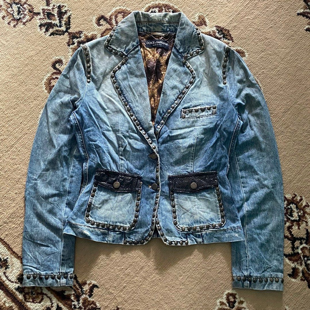 Snakeskin denim jacket store
