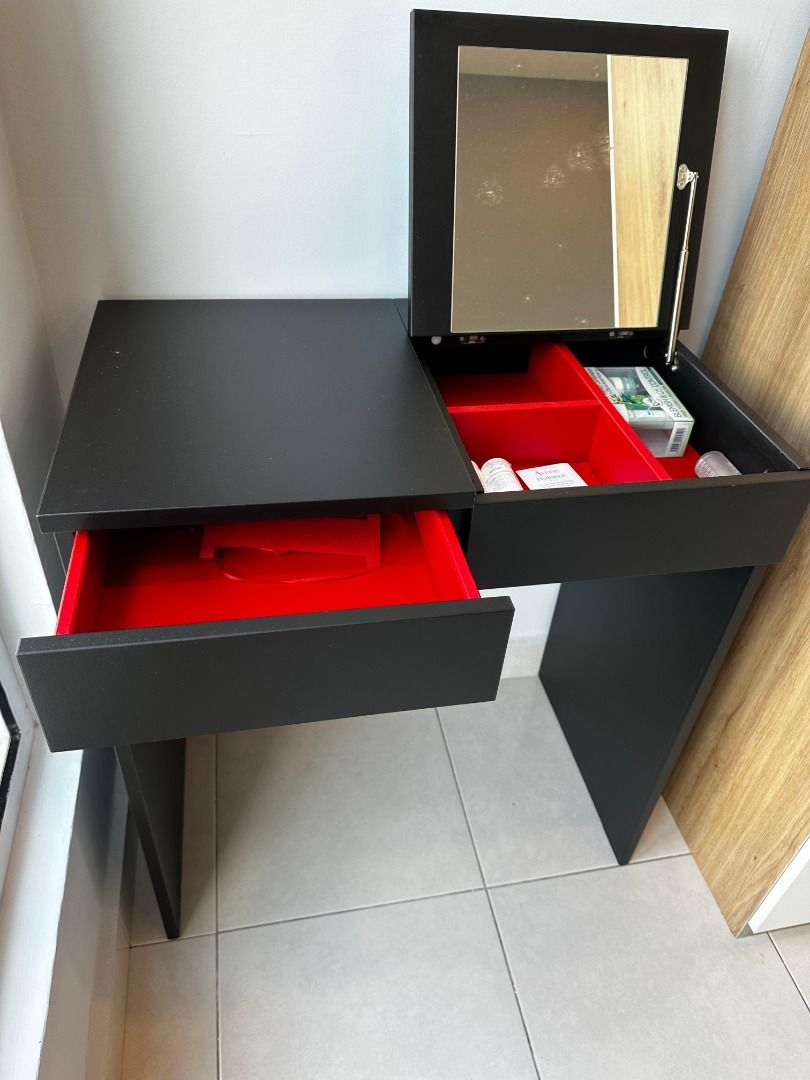 Ikea black brown dressing table deals