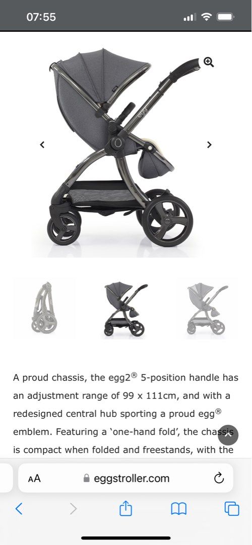 Egg pram deals quantum grey