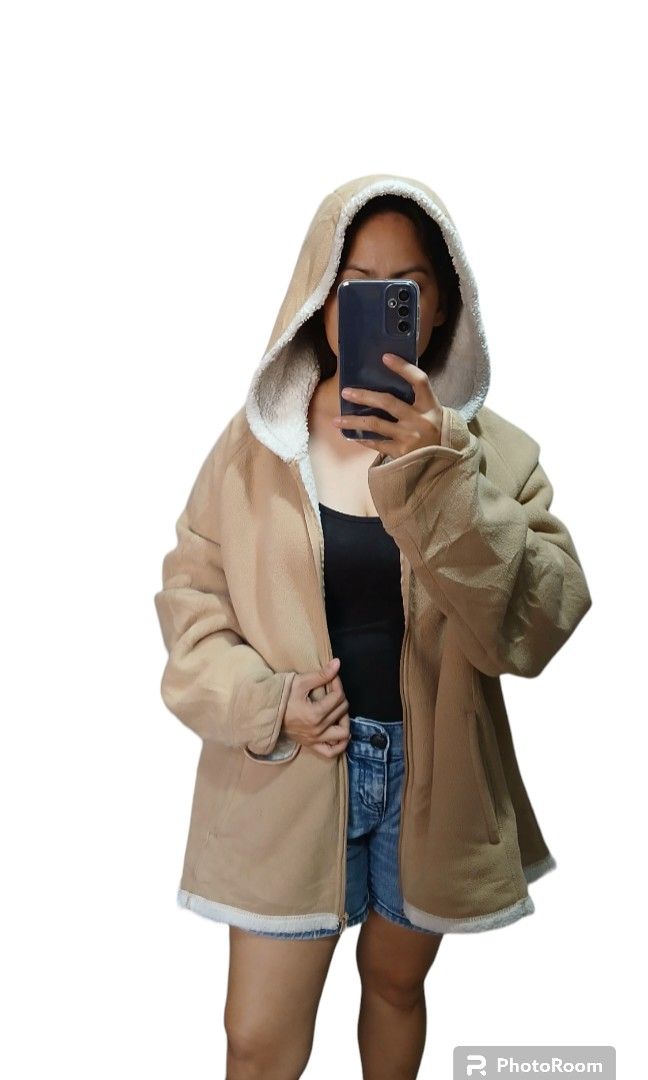 Faded glory sherpa zip up jacket Women s Fashion Coats Jackets and Outerwear on Carousell