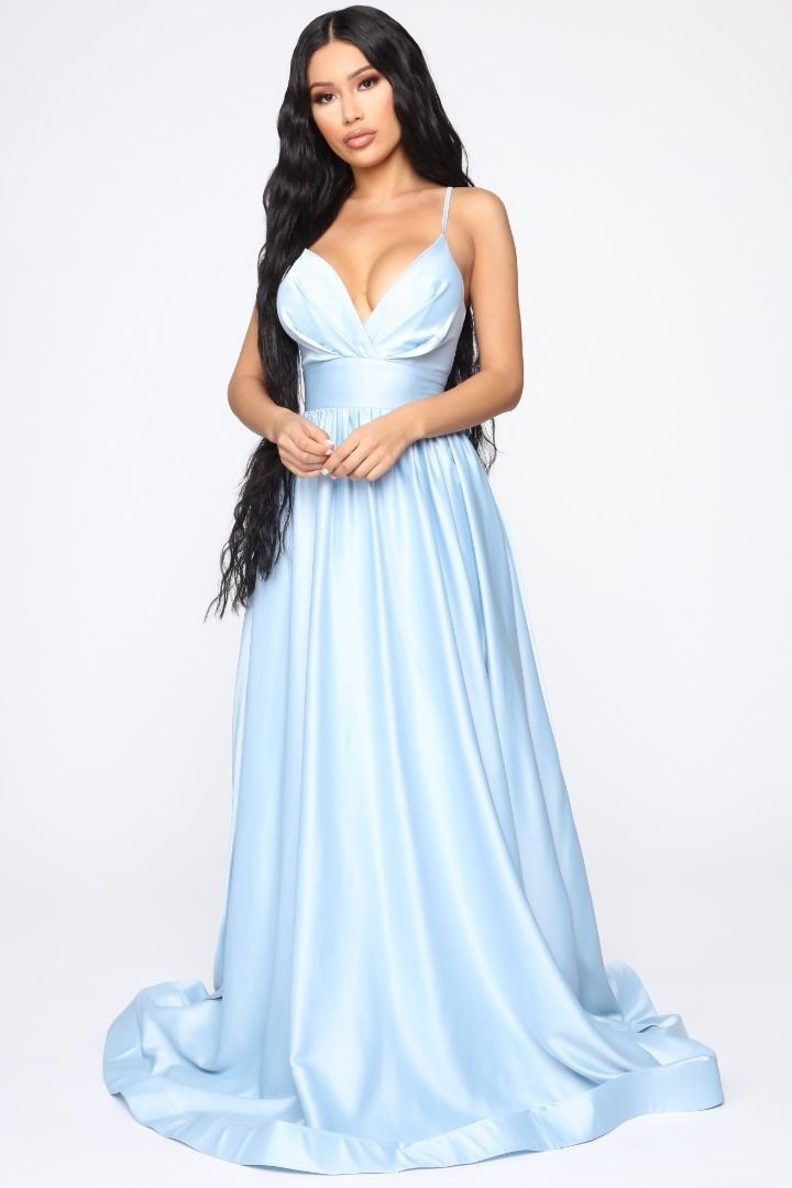Fashion nova blue dress sale
