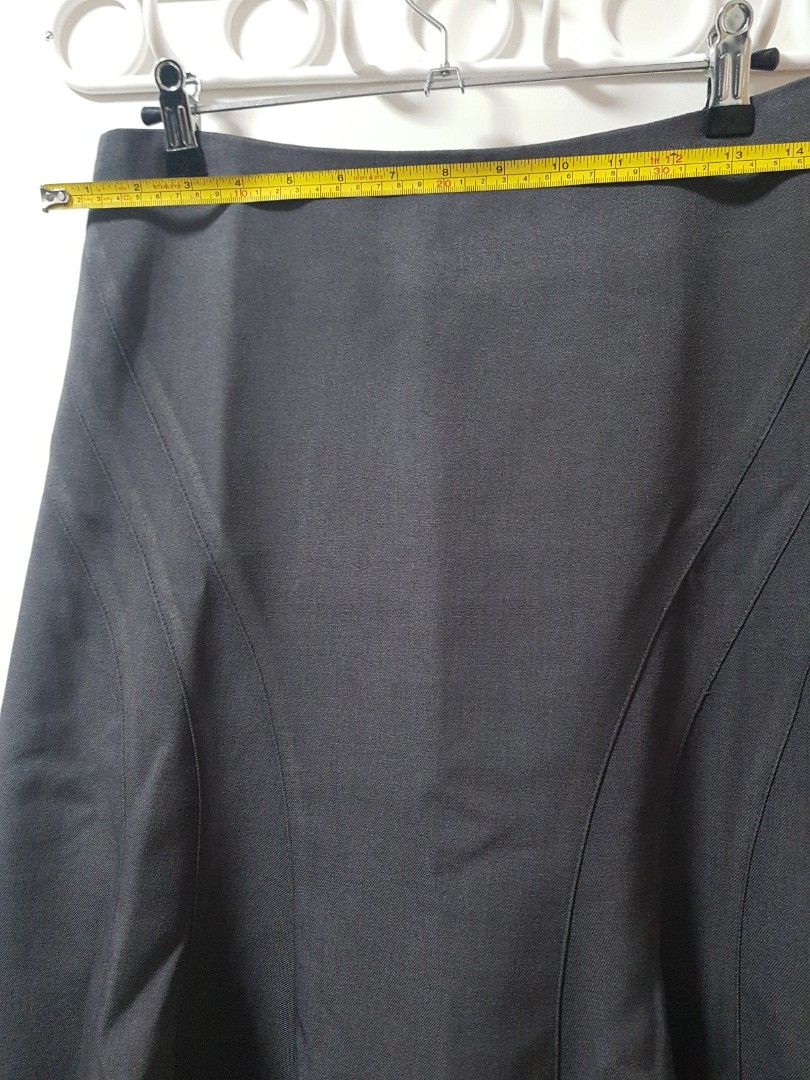 Slacks Detail Skirt / Gray
