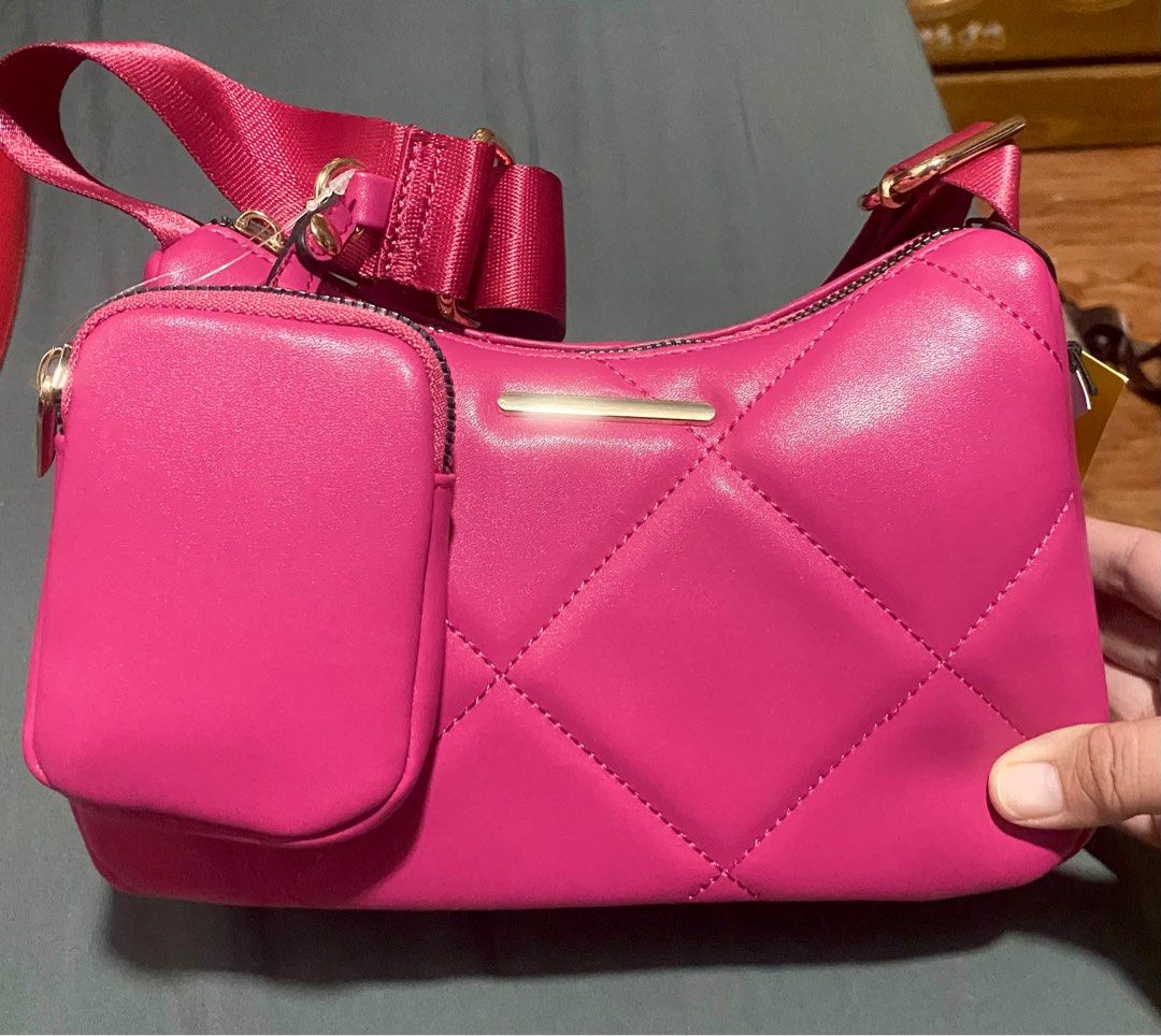 Hot pink koolaid clutch forever 21