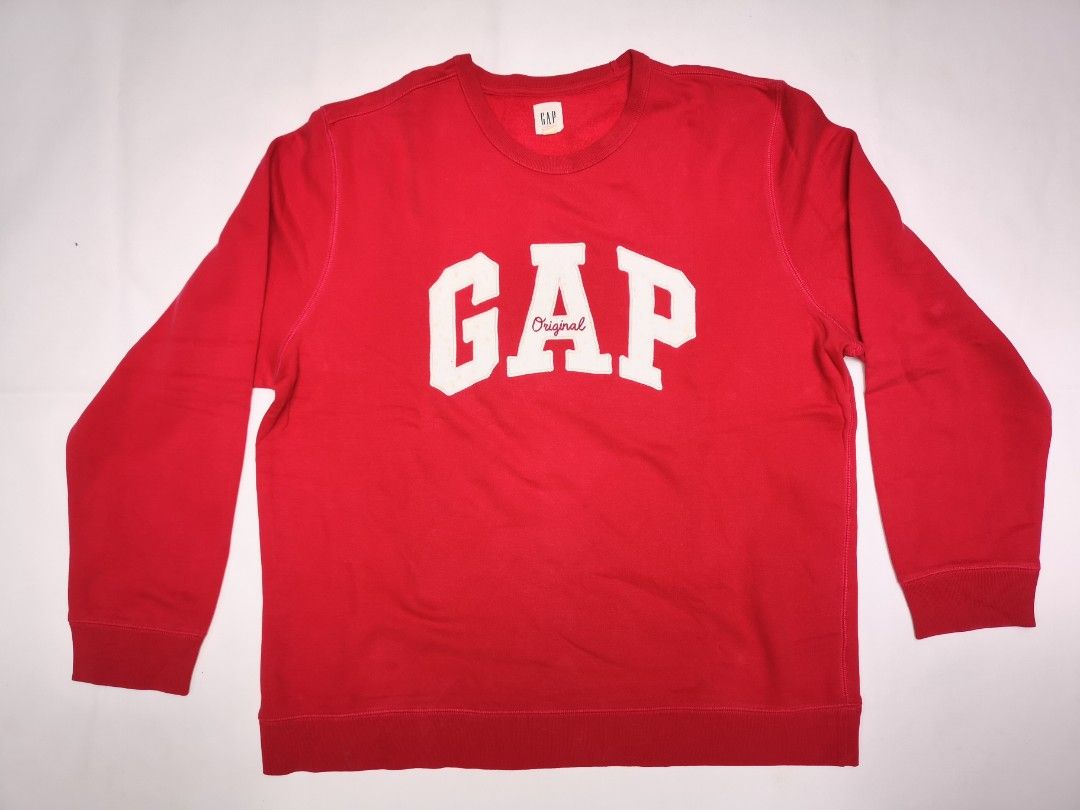 Free Ongkir crewneck GAP original red minus noda