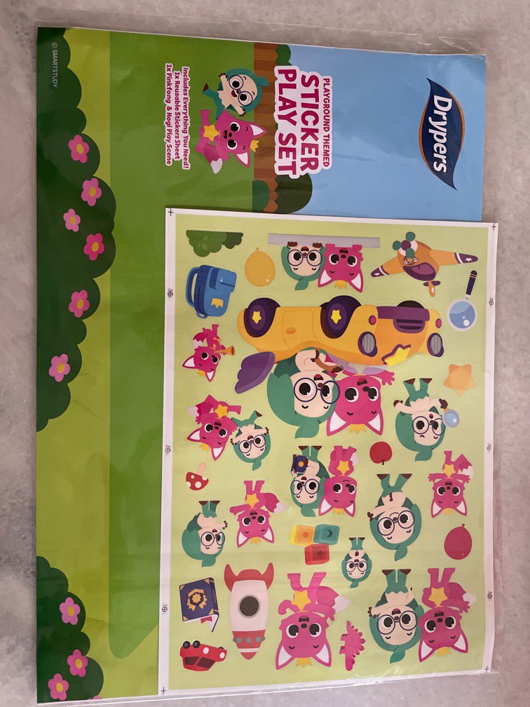FREE Sticker Play Set (A3 size), Hobbies & Toys, Stationery & Craft ...