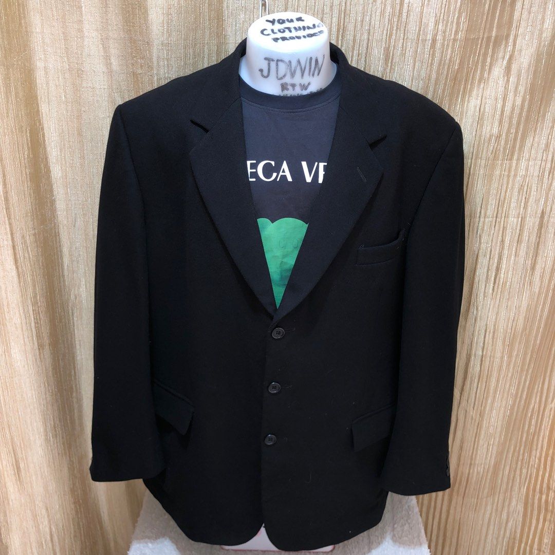 GIANFRANCO RUFFINI ITALY MEN S COAT BLACK CASHMERE BLEND FABRIC