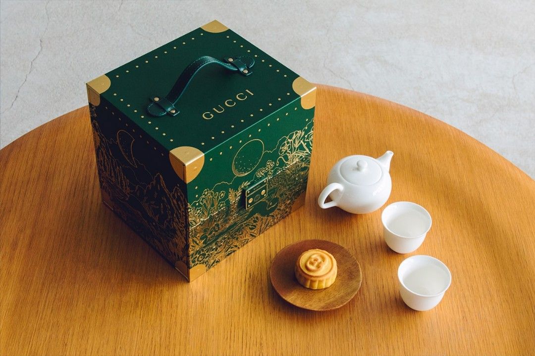 Gucci Moon Cake Box with Tea Set, Luxury, Accessories on Carousell