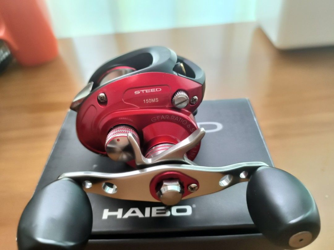 Haibo STEED 150ms right hand baitcasting reel/ like new condition