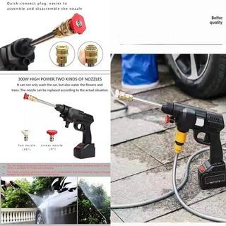 High-pressure Washing Machine Wireless Rechargeable Battery,  High Power Water  Pump Cleaning Washer
