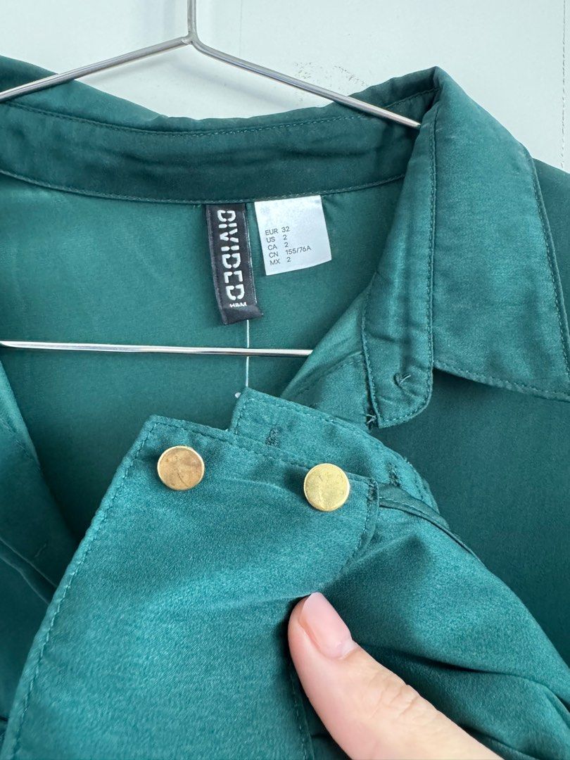 slim fit dress slacks H&amp;M. Dark green midi dress. TM  Hibuy market