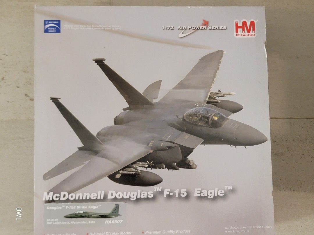 HM Hobby Master, F-15 Eagle, 1/72 Diecast, Ref. HA4507, 興趣及遊戲