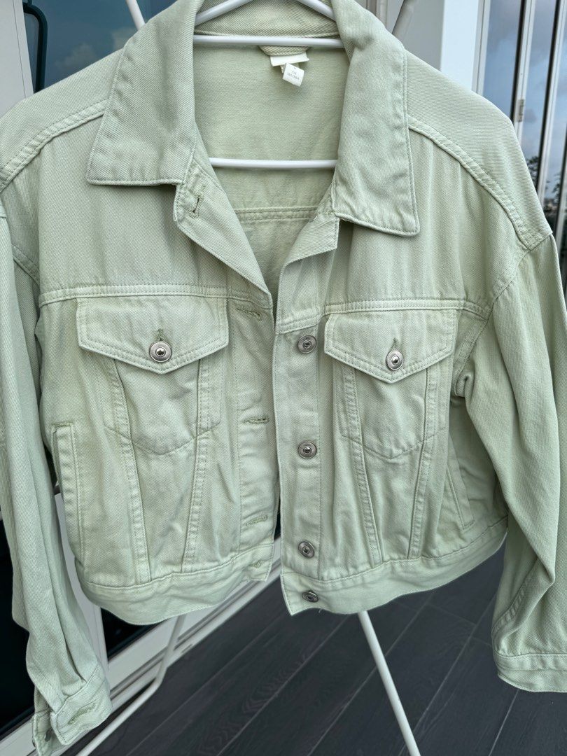 White denim cheap jacket h&m