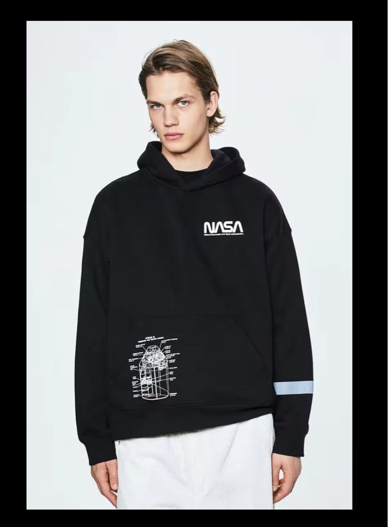 H M NASA hoodie Men s Fashion Coats Jackets and Outerwear on Carousell