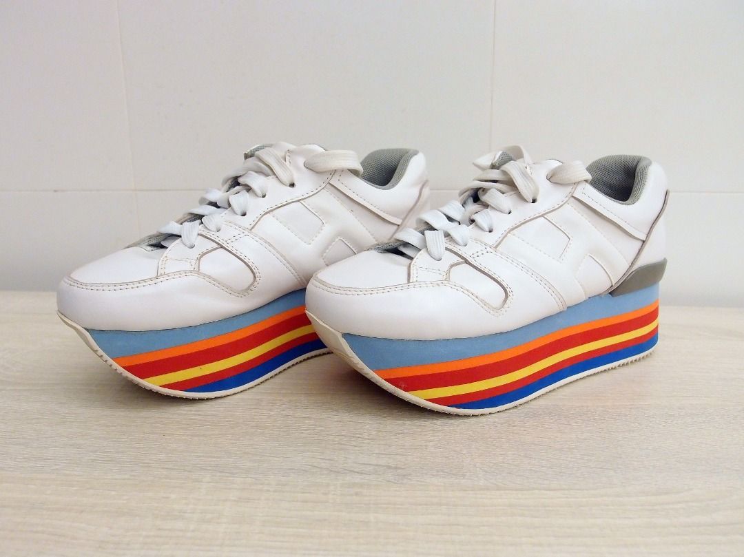 Hogan rainbow sneakers clearance
