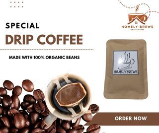Homely Brews - Barako Coffee In a Drip Bag - 12 gms