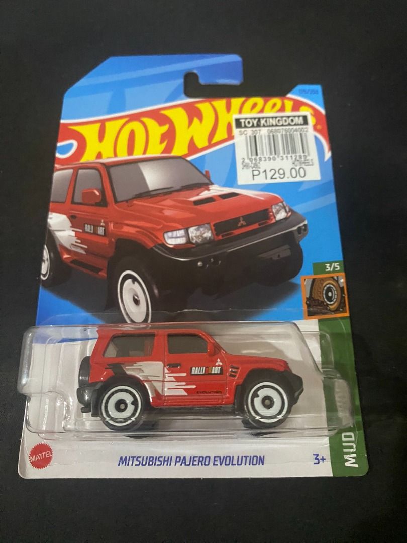 Hot Wheels Mitsubishi Pajero Evolution (Red) (Category: Vehicle & Diecast Models) located in Pasig City. Submitted by zanderlouie24 (Listing ID 1285905076, Image 1). Description: Hot Wheels Mitsubishi Pajero Evolution (Red) +Shipping fee: Lalamove kung within Metro Manila and LBC pag outside Metro Manila.