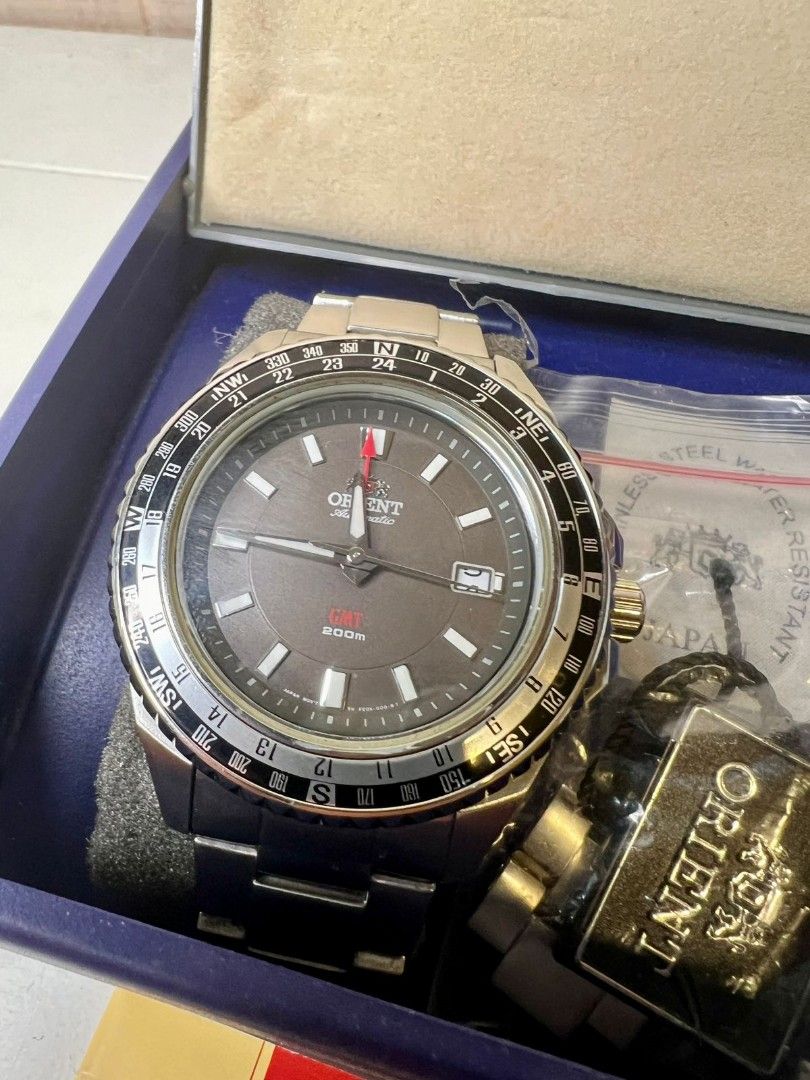 Jam Tangan Orient FFE06001B Automatic GMT 100 Original