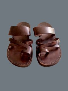 ⛔Jerusalem The Good Shepherd Leather Sandals