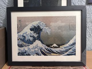 Katsushika Hokusai’s Under the Wave off Kanagawa, also called The Great Wave  — 1000 pcs puzzle framed