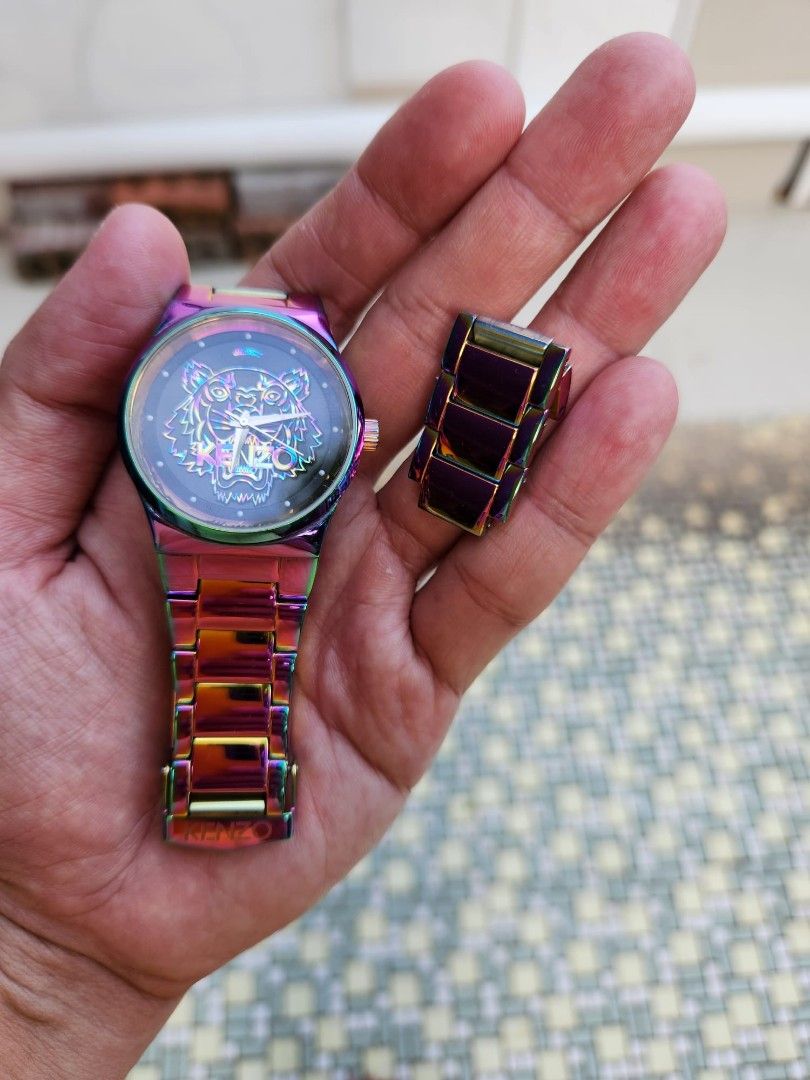 Kenzo rainbow tiger watch store