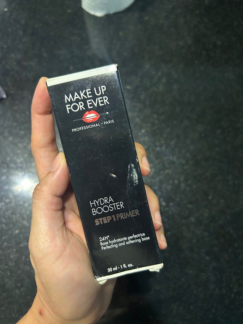 MAKE UP FOR EVER HYDRA BOOSTER PRIMER (Category: Makeup) located in Manila. Submitted by shoppexo (Listing ID 1285967280, Image 2). Description: RUSH SALE! MAKE UP FOR EVER HYDRA BOOSTER PRIMER 98% new Rfs: not for my skin type.