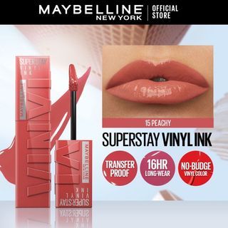 maybelline superstay vinyl ink in peachy