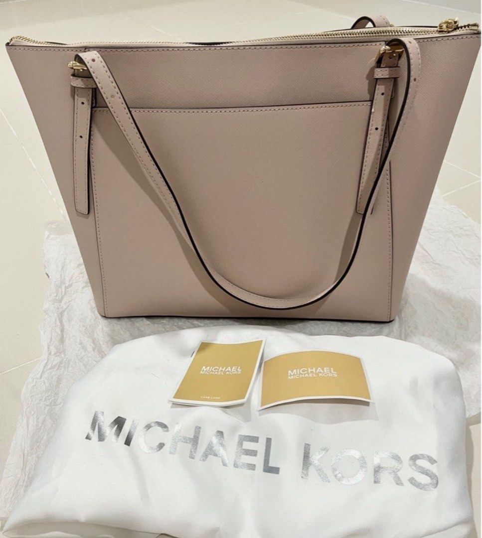 Michael Kors Soft Pink Leather Clutch Crossbody Shoulder Bag Purse Evening  | eBay