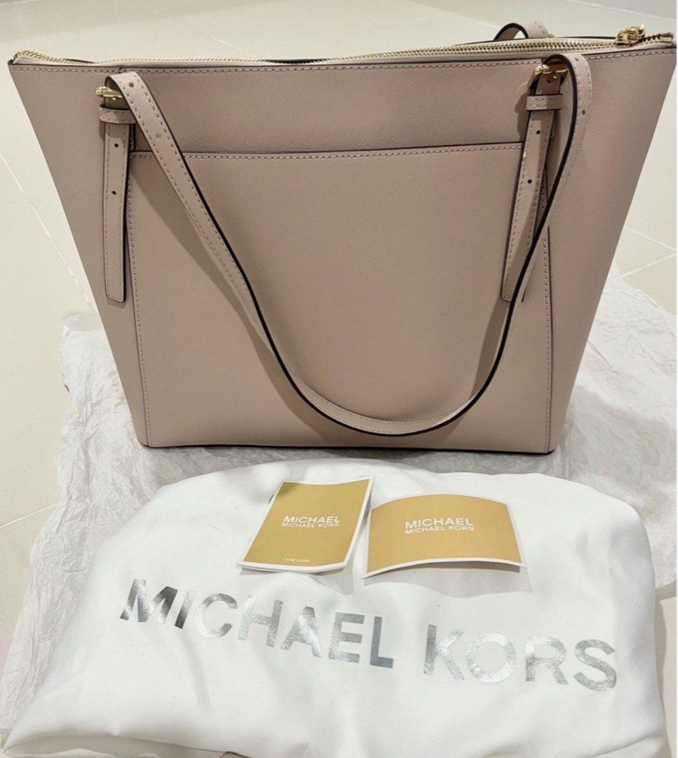 Michael kors deals soft pink tote