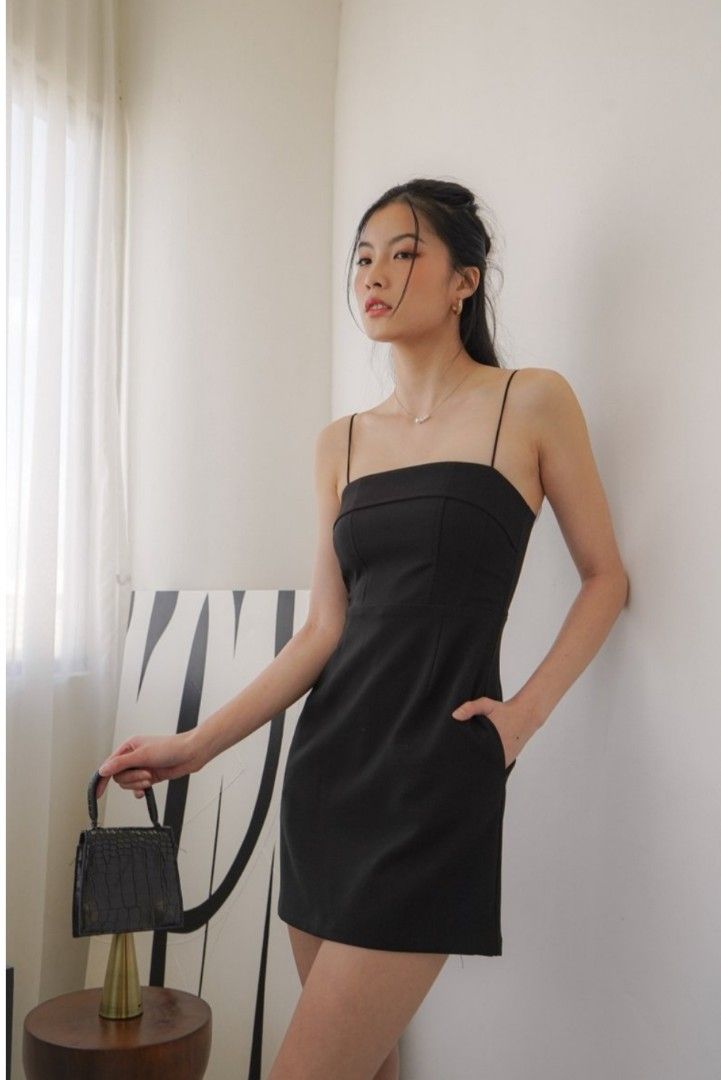 Black halo sales lara mini dress