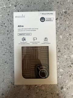 Moshi Altra Slim Hardshell Case with Strap iPhone 13 Pro Max / Sahara Beige