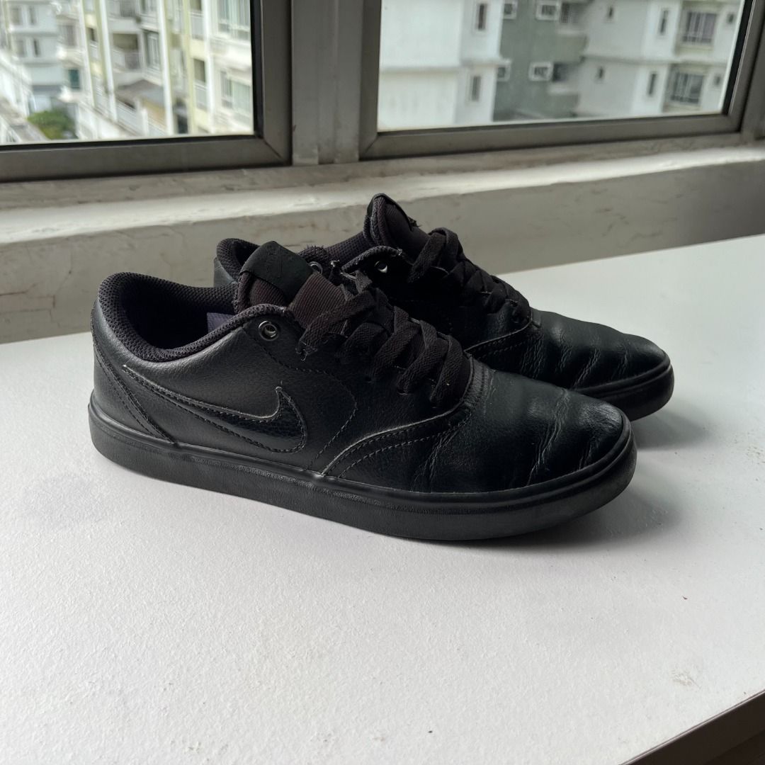 NIKE SB CHECK SOLAR Triple Black 843895 009