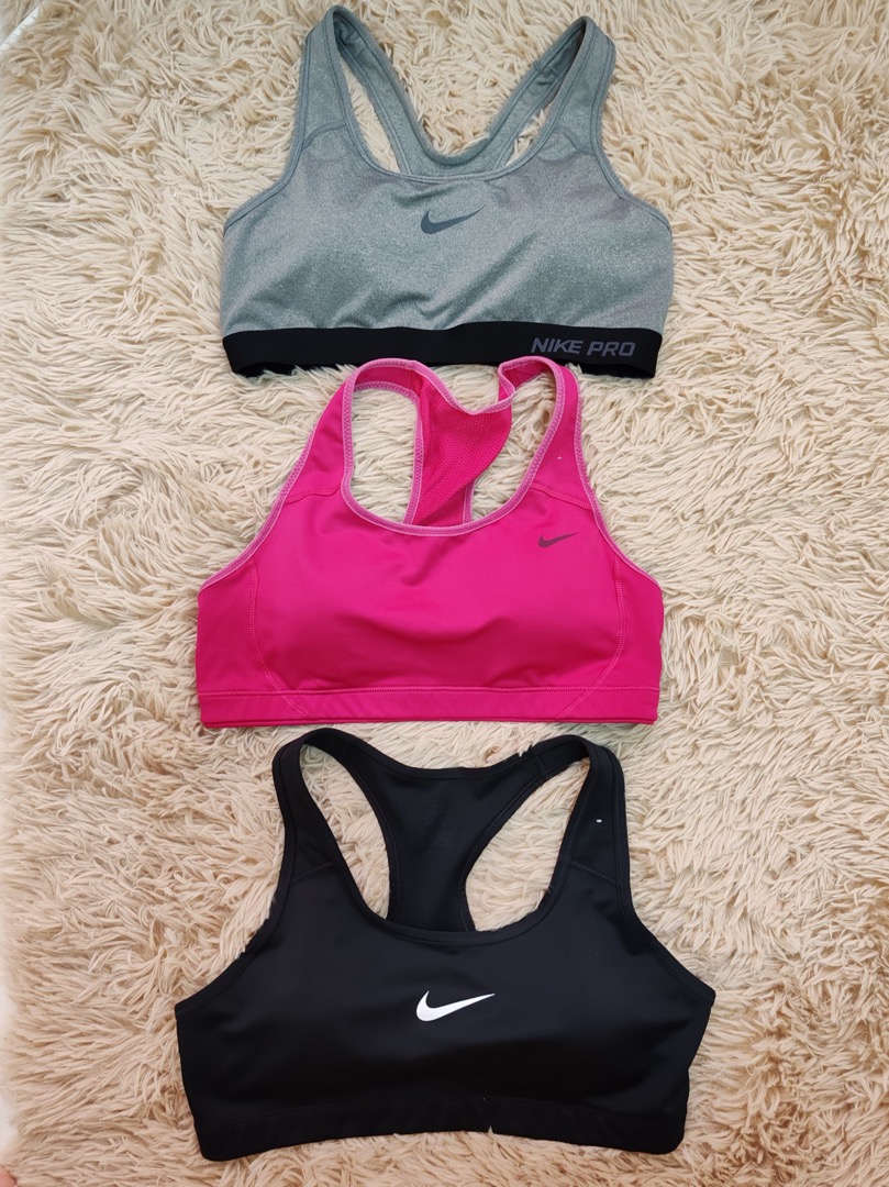 Nike Sports Bra of 3 (shaver as gift), Women's Fashion, Activewear on  Carousell