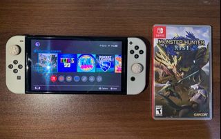 Nintendo Switch OLED with Monster Hunter Rise