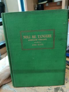 NOLI ME TANGERE (CEBUANO VISAYAN) ni Dr. Jose Rizal - Antique Vintage Tagalog Filipino Book 1962 RARE!!