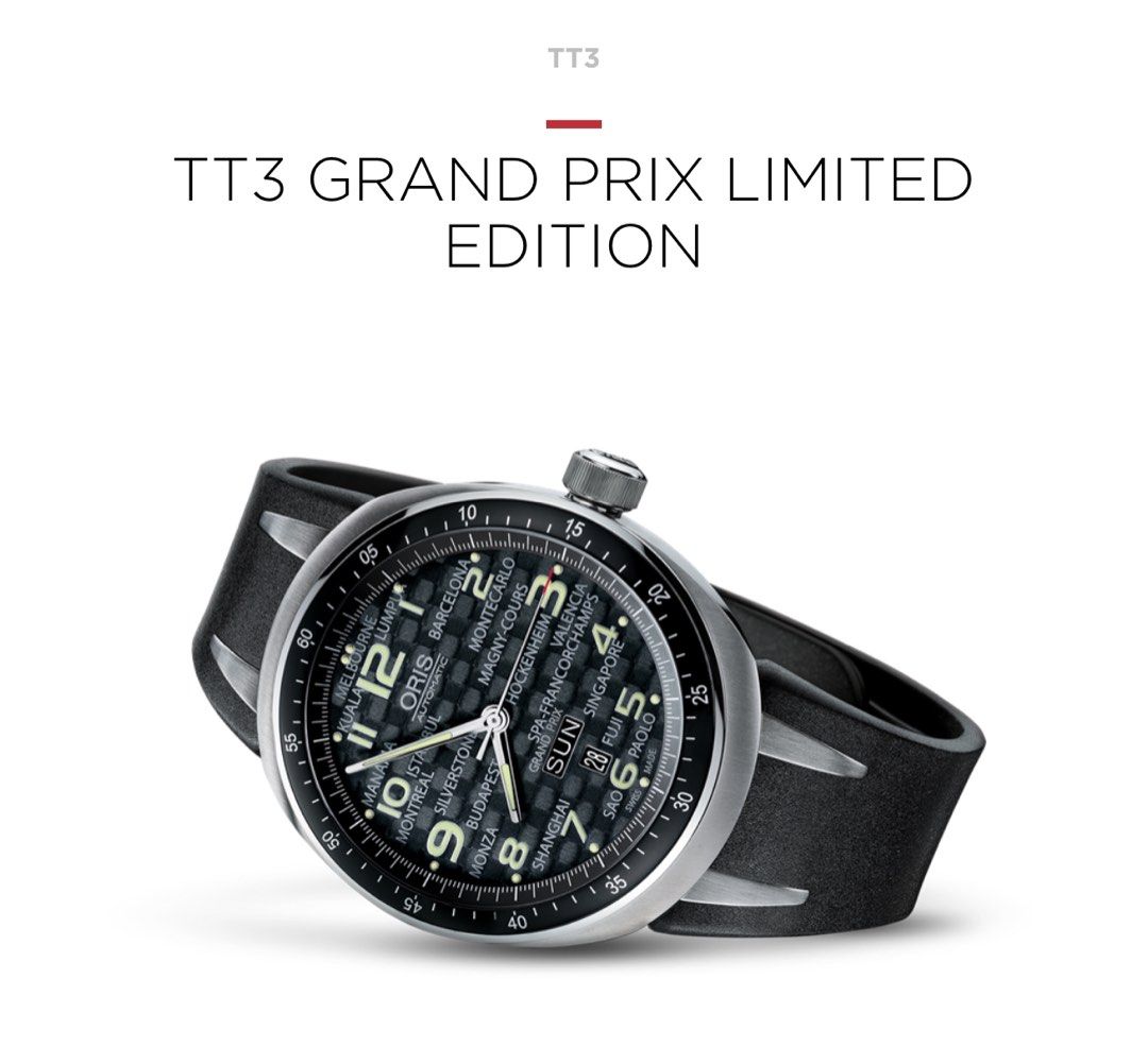 Otis TT3 Grand Prix limited edition fully automatic titanium watch