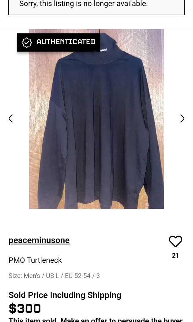 Peaceminusone turtleneck top