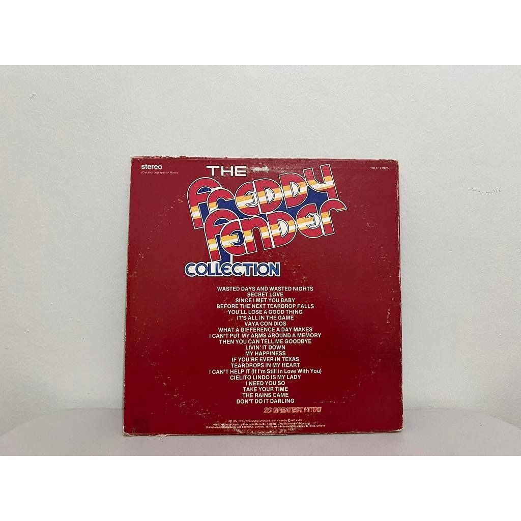 Plaka Freddy Fender Vintage Original Vinyl Record LP A4, Hobbies & Toys ...