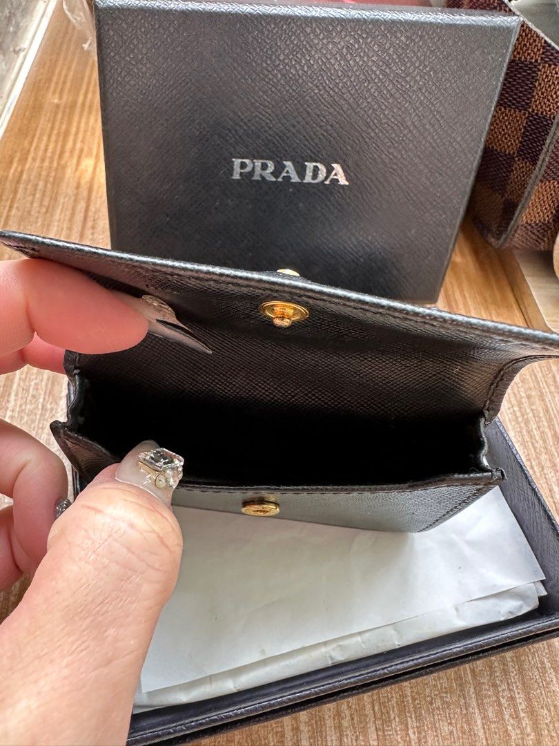 Prada name card holder new arrivals