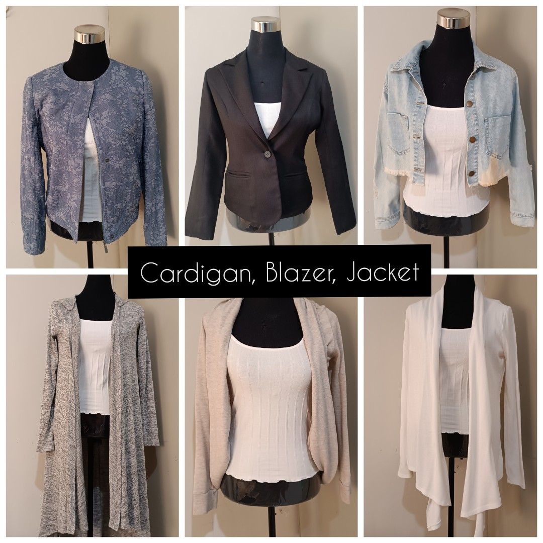 Preloved Branded women s outerwear blazer cardigan jacket Women s Fashion Coats Jackets and Outerwear on Carousell