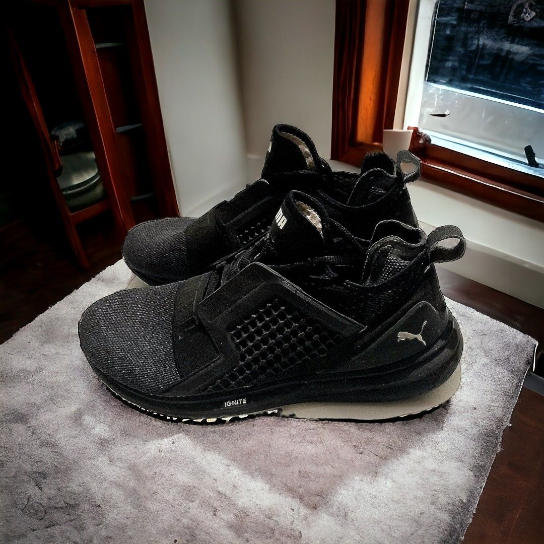 PUMA IGNITE LIMITLESS Sr BLACK original Fesyen Pria Sepatu Sneakers di Carousell