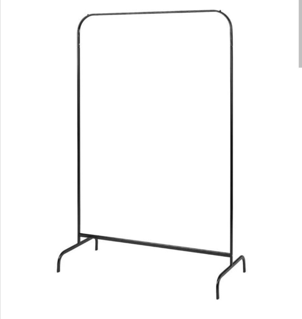 Rak baju IKEA black white