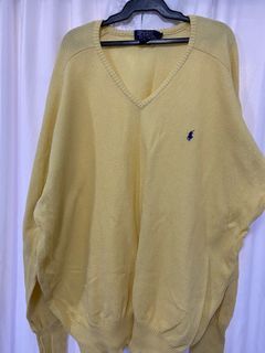 Vintage Ralph Lauren Yellow Long Sleeve Sweater