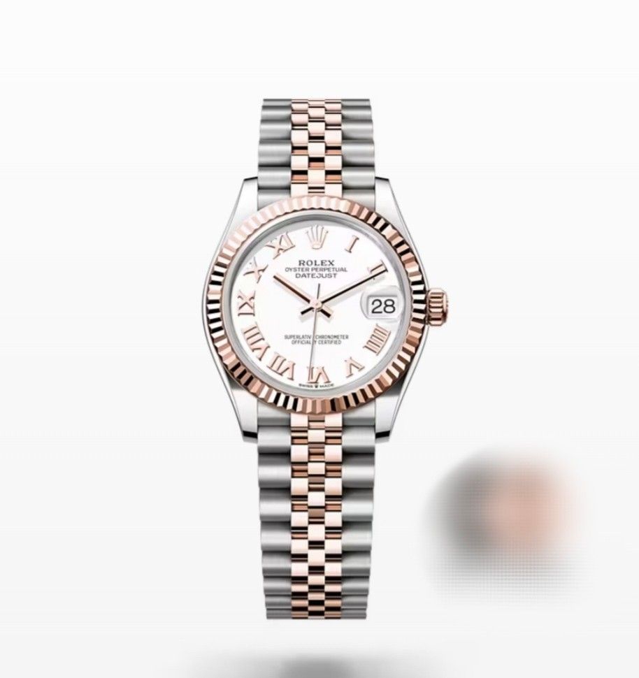 White and shop rose gold rolex
