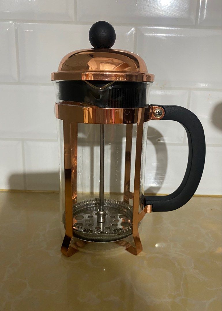 Rose Gold French Press 600mL (Category: Coffee Machines & Makers) located in Cavite. Submitted by yasiixoxo (Listing ID 1285931754, Image 2). Description: .