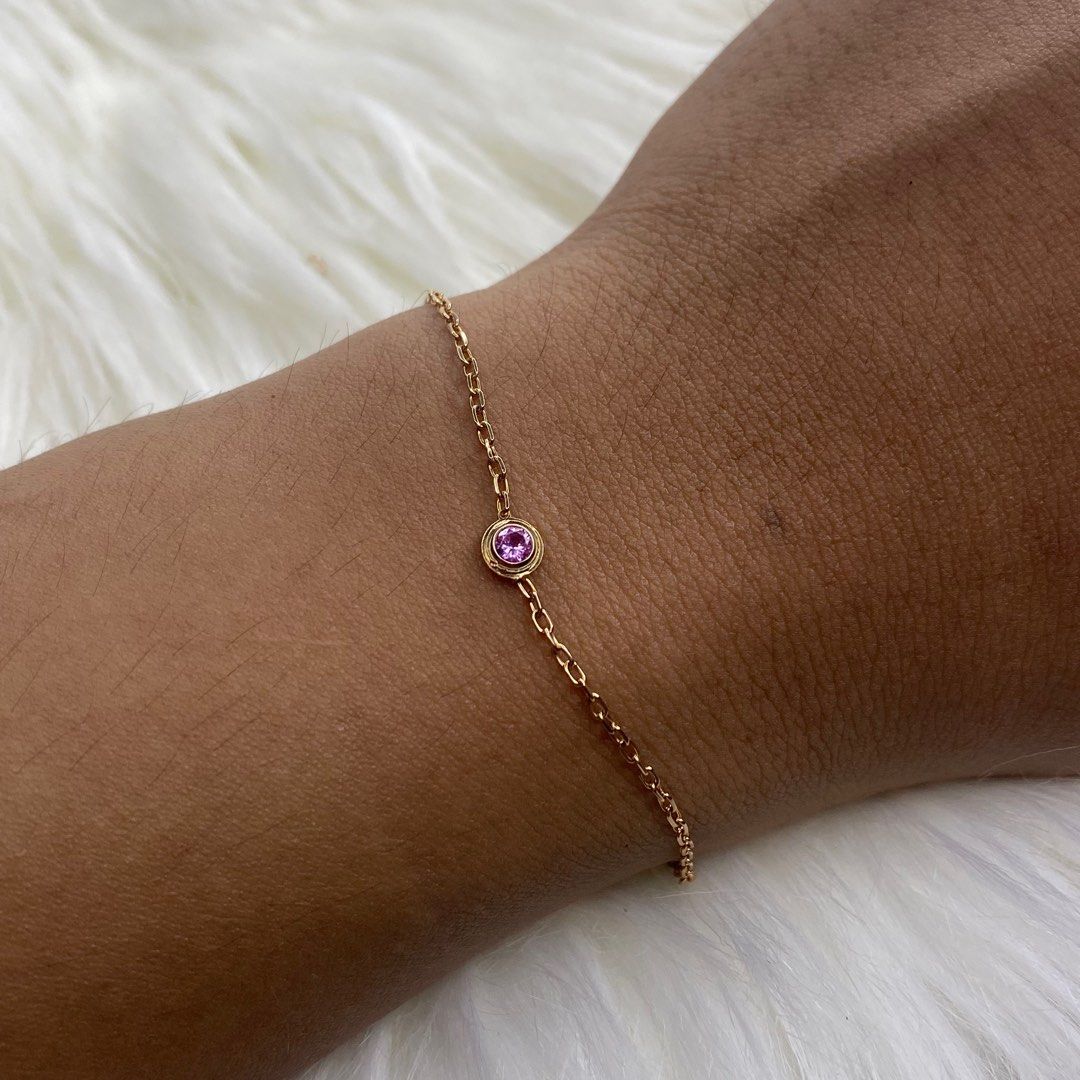 Cartier pink clearance sapphire bracelet