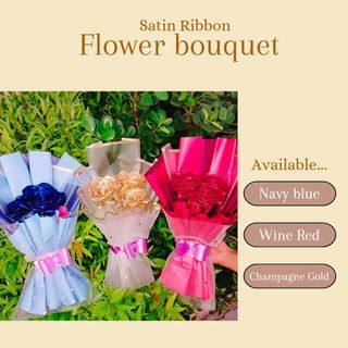 Satin Ribbon Flower Bouquet