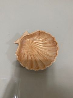Sea Shell Trinket Dish Metallic Mocha